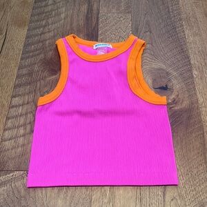 Dynamic Girl’s Pink and Orange Tank One Size